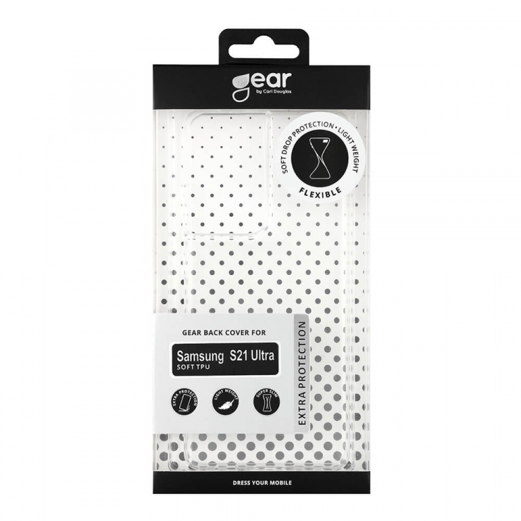 Gear Phone Case TPU Transparent - Samsung S21 Ultra Gear Phone Case TPU Transparent - Samsung S21 Ultra