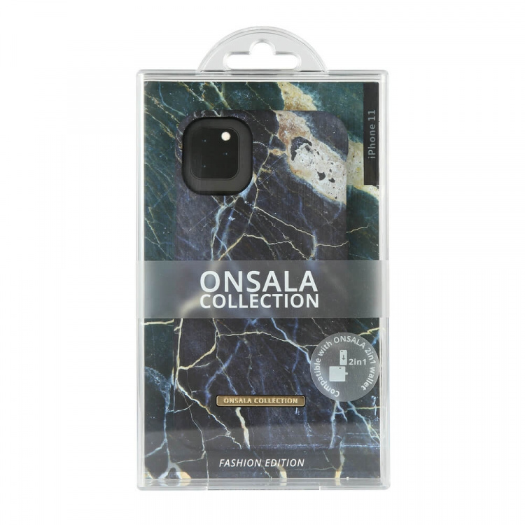 Onsala Mobile Cover Soft Black Galaxy Marble iPhone 11