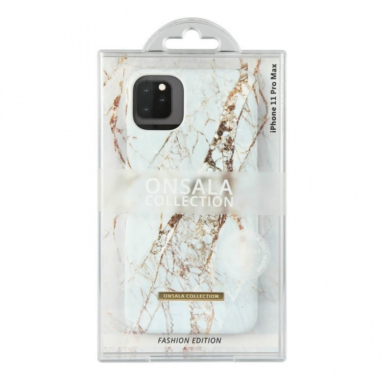 Onsala Mobile Cover Soft White Rhino Marble iPhone 11 Pro Max