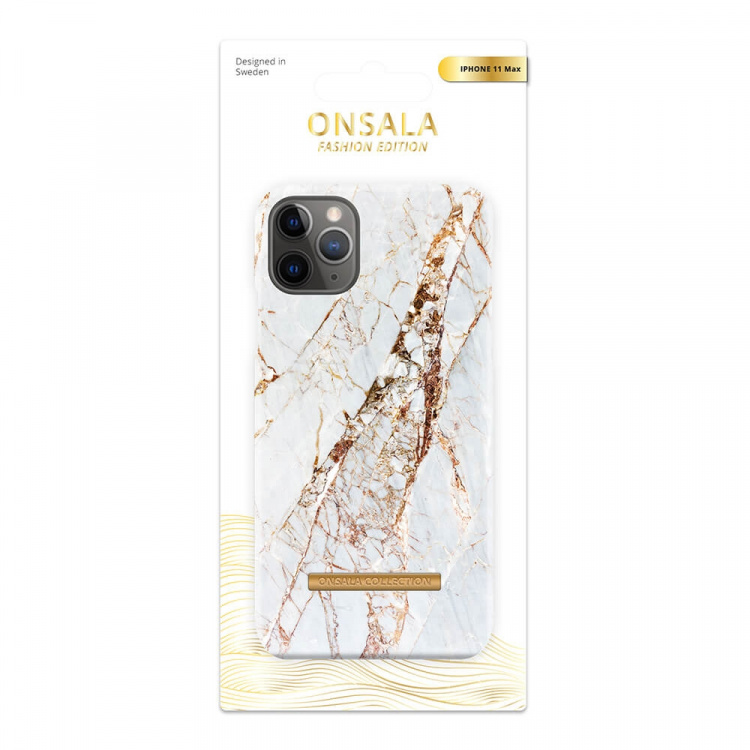 Onsala Mobile Cover Soft White Rhino Marble iPhone 11 Pro Max