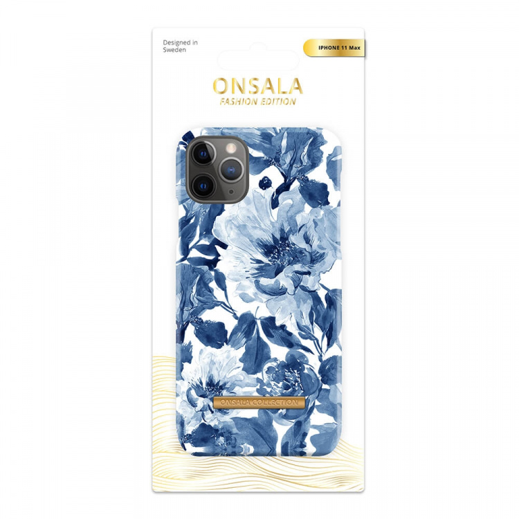 Onsala Mobile Cover Soft Indigo Peony iPhone 11 Pro Max