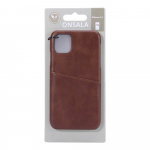 Onsala Mobilecover Brown iPhone 11 Creditcard Pocket Onsala Mobilecover Brown iPhone 11 Creditcard Pocket