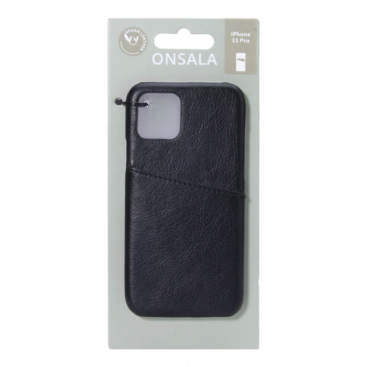 Onsala Mobilecover Black iPhone 11 Pro Creditcard Pocket
