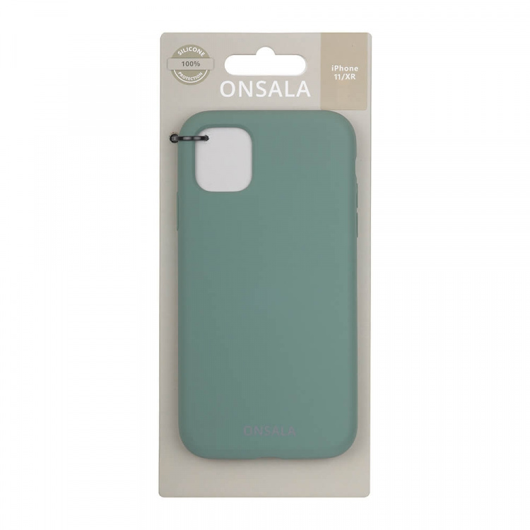 Onsala Phone Case Silicone Pine Green - iPhone 11 / XR Onsala Phone Case Silicone Pine Green - iPhone 11 / XR