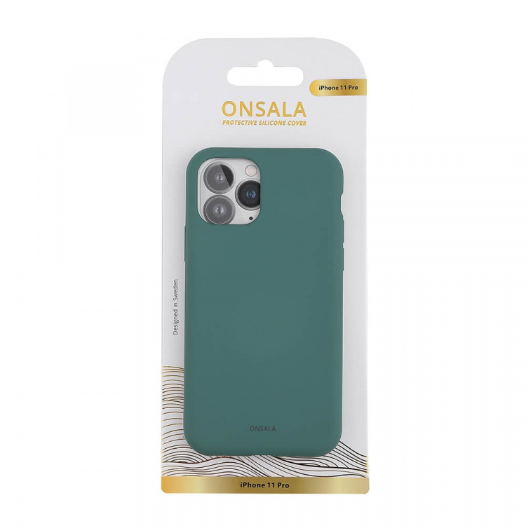 Onsala Phone Case Silicone Pine Green - iPhone 11 Pro Onsala Phone Case Silicone Pine Green - iPhone 11 Pro