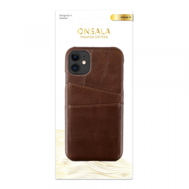 Onsala Mobile Cover Leather Brown iPhone 11 Onsala Mobile Cover Leather Brown iPhone 11