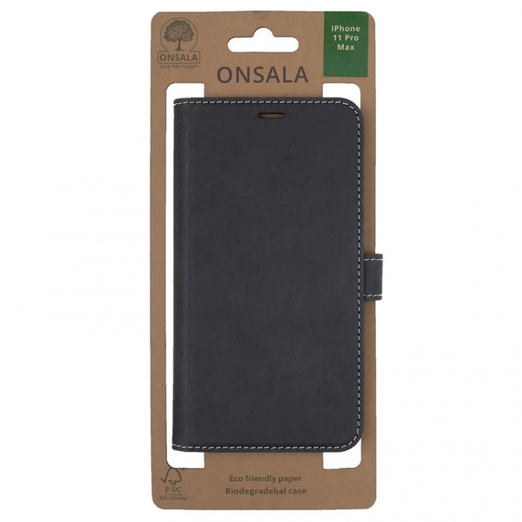 Onsala ECO Mobile Wallet Black iPhone 11 Pro Max Onsala ECO Mobile Wallet Black iPhone 11 Pro Max