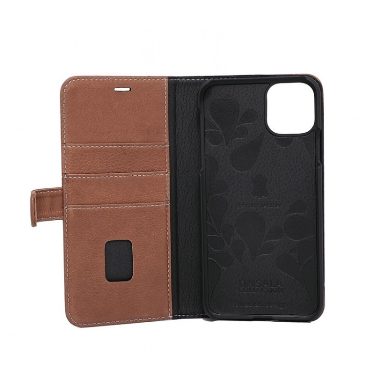 Onsala COLLECTION Wallet Leather Brown iPhone 11 PRO MAX