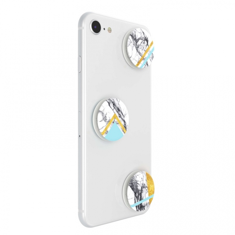 PopSockets White Marble Glam Removable MINI Grip 3pack