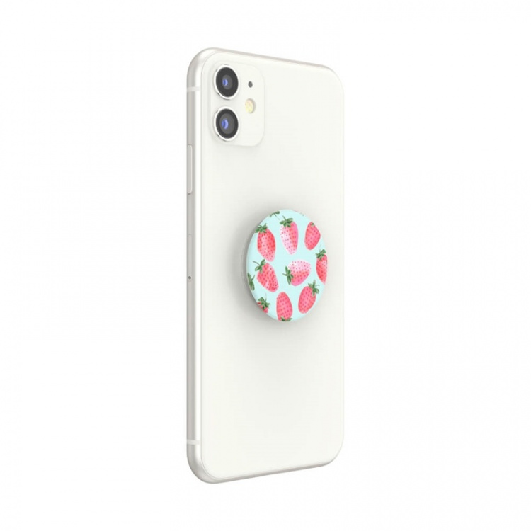 PopSockets Strawberry Rain Removable Grip with Standfunction