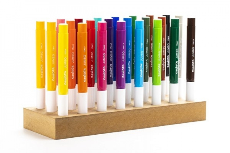 Tuschpennor 24st i träkloss