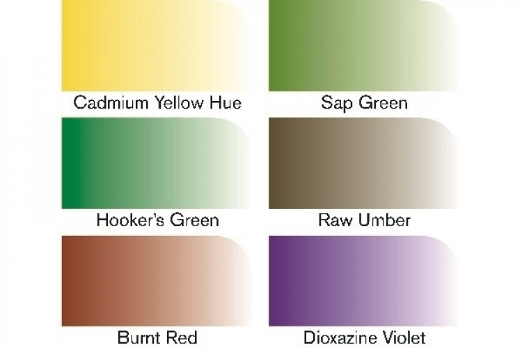 Winsor WaterColour Marker 6-pack, Foliage tones set