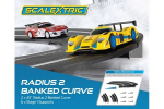 Scalextric 2st Rad 2 lutande kurva 45°