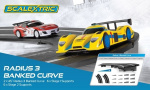 Scalextric 2st Rad 3 lutad kurva 45°