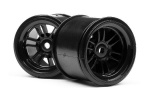 Ft01 Wheel Set (Black/Front 2Pcs/Rear 2Pcs)
