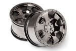 Warlock Wheel Black Chrome (83X56Mm/2Pcs)