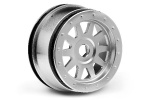 Tr-10 Glue-Lock Wheel Matte Chrome (120X60Mm/2Pcs)