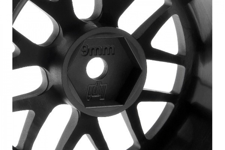 BBS Spoke Wheel 48X31mm Black (9mm Offset/2pcs)
