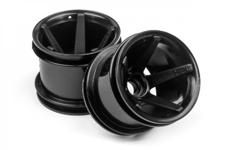 Super Star Mt Wheels Front (Black/2.2In/2Pcs)