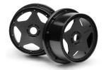 Super Star Wheel Black (120X60Mm/2Pcs)