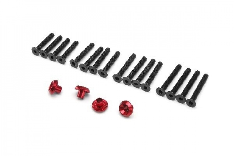 Wheel Washer (Red/4Pcs)