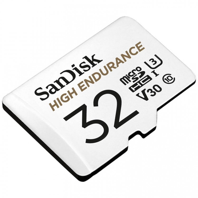 SANDISK MicroSDHC 32GB High Endurance med adapter SANDISK MicroSDHC 32GB High Endurance med adapter