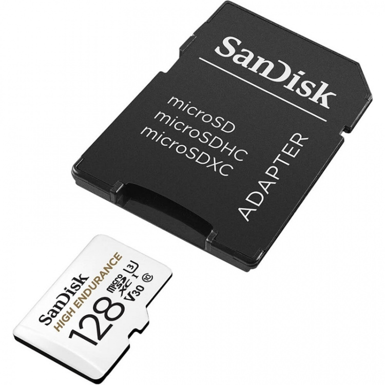 SANDISK Minneskort MicroSDHC 128GB High Endurance med adap SANDISK Minneskort MicroSDHC 128GB High Endurance med adap