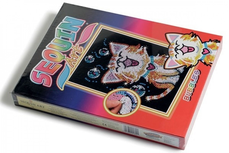 Sequin Art Bubbles the kitten 25x34cm