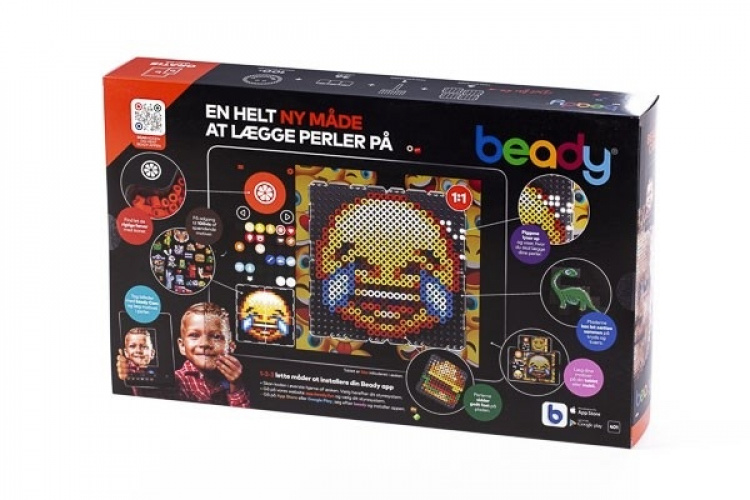 Beady Basic 10.800 pärlor, 4 plattor, 1 pärlskrapa