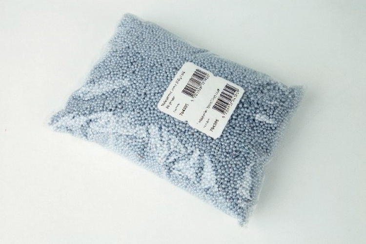 Plastpärlor 3mm 500g, Ljusblå