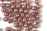 Plastpärlor 3mm 500g, Brun