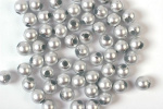 Plastpärlor 3mm 500g, Silver