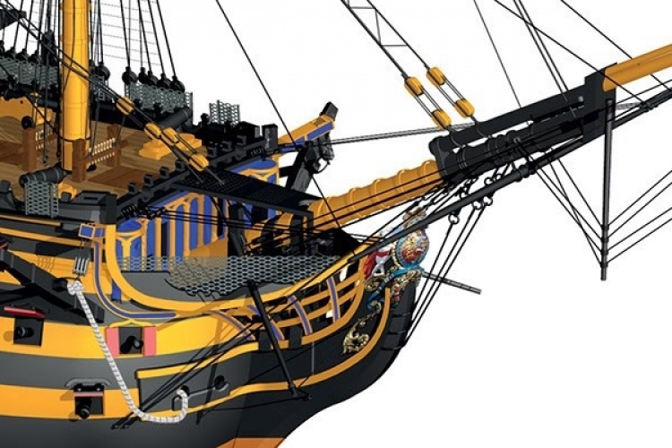 1:75 HMS Victory -Wooden hull