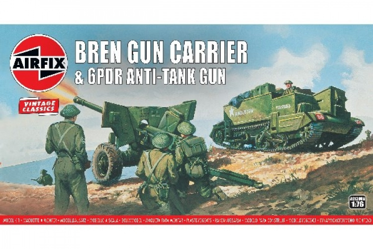 Airfix Bren Gun Carrier & 6 pdr AT Gun