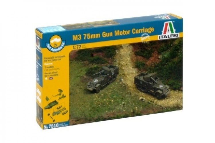 Italeri 1:72 M3 75mm HALF TRACK (2 F.A.)