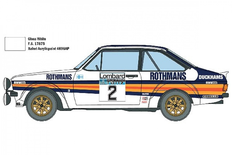 Italeri 1:24 Ford Escort RS1800 MK. II Lombard RAC Rally