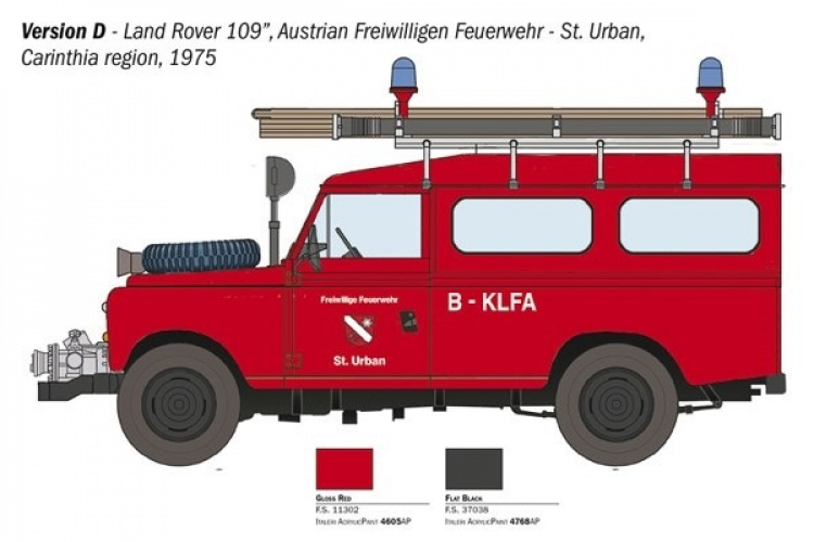 Italeri 1:24 Land Rover Fire Truck