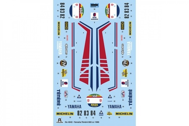 Italeri 1:9 YAMAHA TENERE\' 660 cc 1986 - Paris Dakar