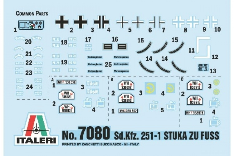 Italeri 1:72 Sd.Kfz. 251/1 \'Stuka Zu Fuss