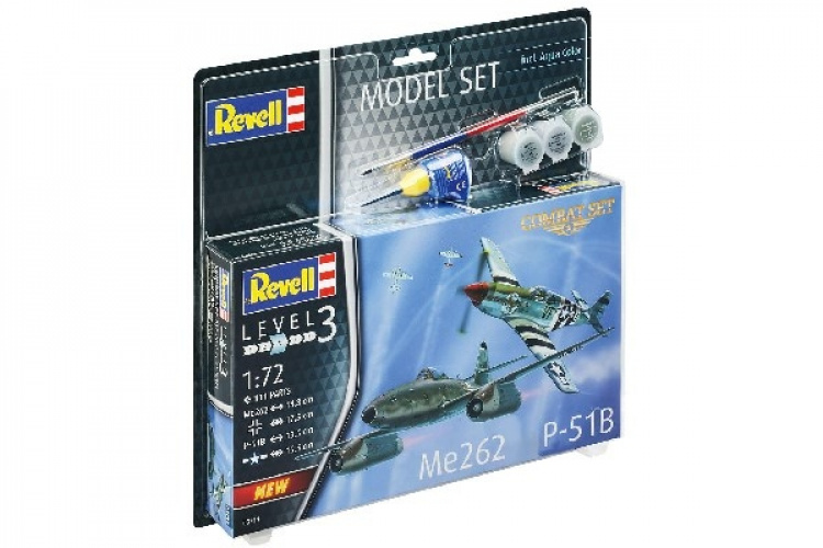 Revell 1:72 Model Set Combat Set Me262 & P-51B