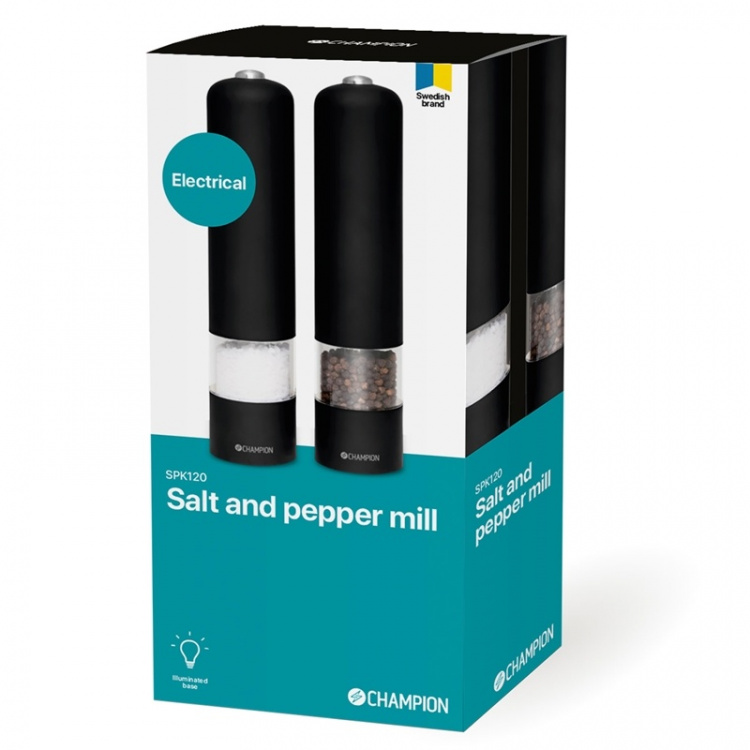 Champion Salt and Pepper Grinder SPK120 Matte Black Champion Salt and Pepper Grinder SPK120 Matte Black