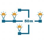 LightsOn Aries 4 lampor 10lm Ø3,5cm Sva LightsOn Aries 4 lampor 10lm Ø3,5cm Sva