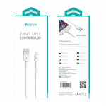 Devia Smart, Lightning cable (2.1A), 1m, White Devia Smart, Lightning cable (2.1A), 1m, White