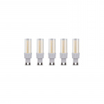 LED Lamp, G9, 8W, 230V, 3000K, 5-pack, Warm white