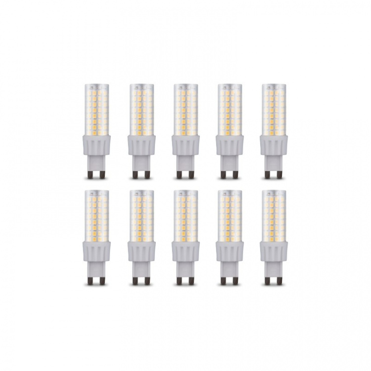 LED lamp, G9, 8W, 230V, 4500K, 10-pack, White neutral