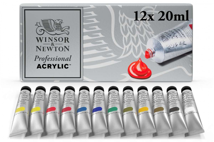 PROFESSIONAL ACRYLIC COLOUR Starter set 12x20 ml