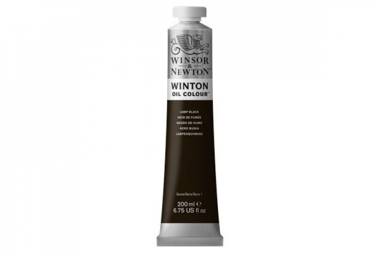 Winton Oil Col 200Ml (25) Lamp Black 337