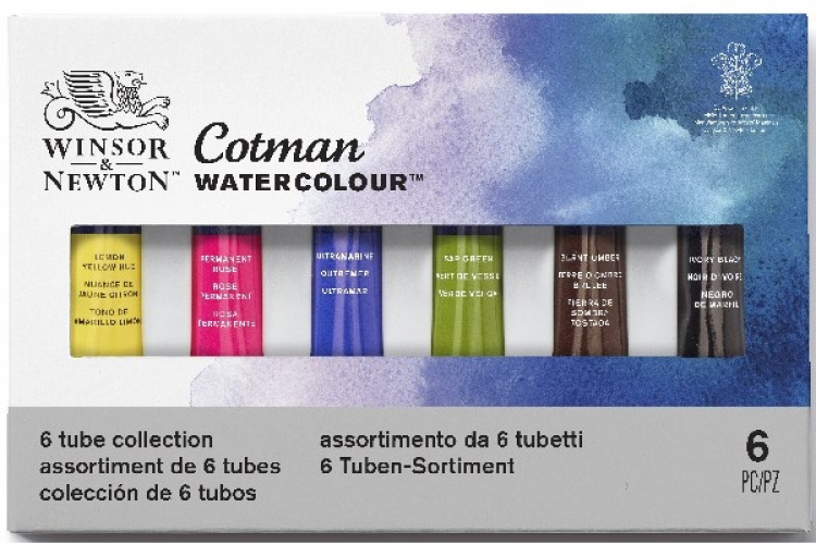 Cotman Water Color Tubset 6x8 ml