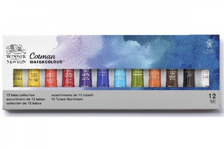 Cotman Water Color Tubset 12x8ml