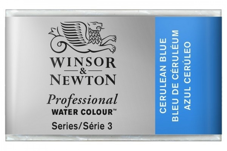 Prof Water Colour Pan/W Cerulean Blue 137